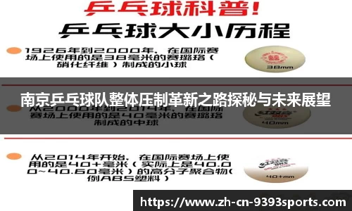 南京乒乓球队整体压制革新之路探秘与未来展望