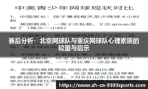 赛后分析：北京网球队与重庆网球队心理素质的较量与启示